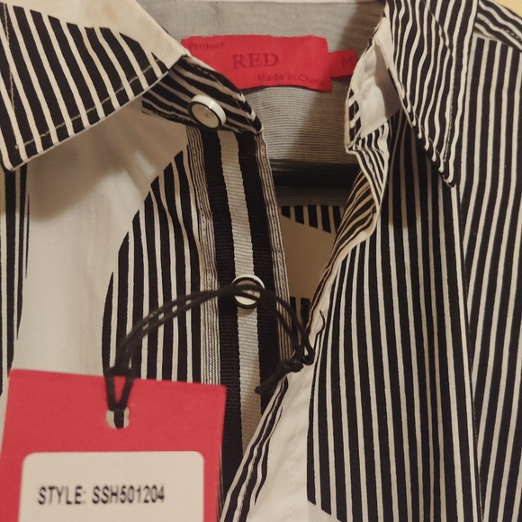 Mens Short Sleeve Button Up Large - Picture 6 of 8